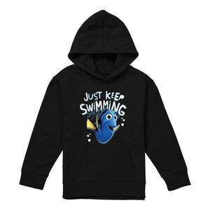 Finding Nemo Childrens/Kids Just Keep Swimming Dory Hoodie / Black